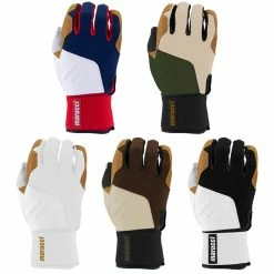 Marucci Blacksmith Adult Baseball Batting Gloves MBGBKSMFW