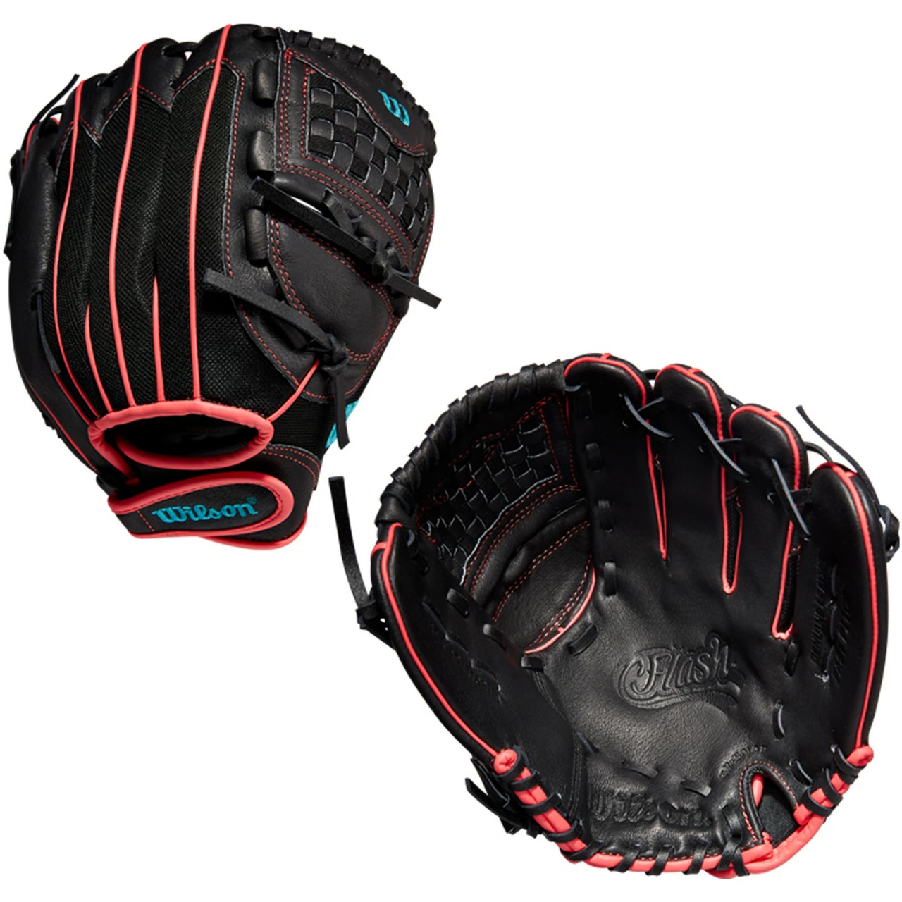 Wilson Flash 11.5" Youth Fastpitch Softball Glove WBW100415115 3 Wilson Flash 11.5" Youth Fastpitch Softball Glove WBW100415115