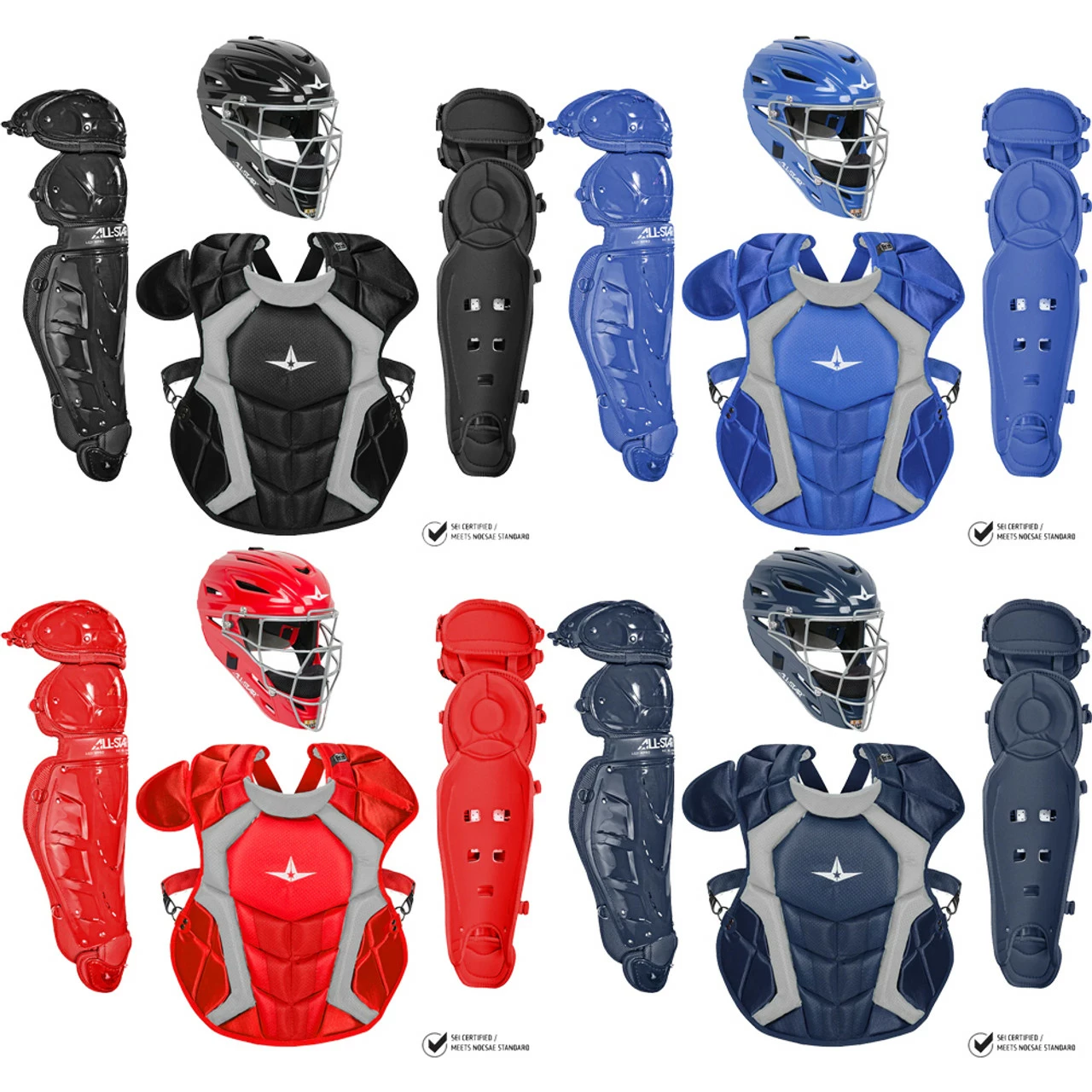 All-Star Classic Pro Adult Baseball Catcher's Kit NOCSAE Approved CKCCPRO4 3 All-Star Classic Pro Adult Baseball Catcher's Kit NOCSAE Approved CKCCPRO4
