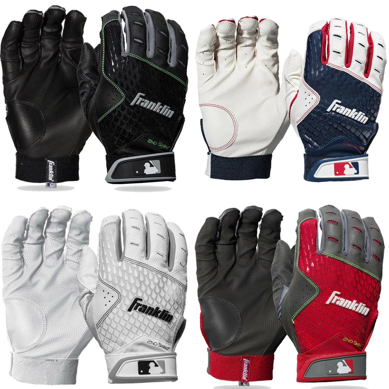 Franklin Sports Franklin 2nd Skinz Youth Batting Gloves 21104 3 Franklin Sports Franklin 2nd Skinz Youth Batting Gloves 21104