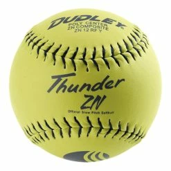 Dudley 4U-540Y 12" USSSA Thunder ZN Polycore Slowpitch Softball-Dozen