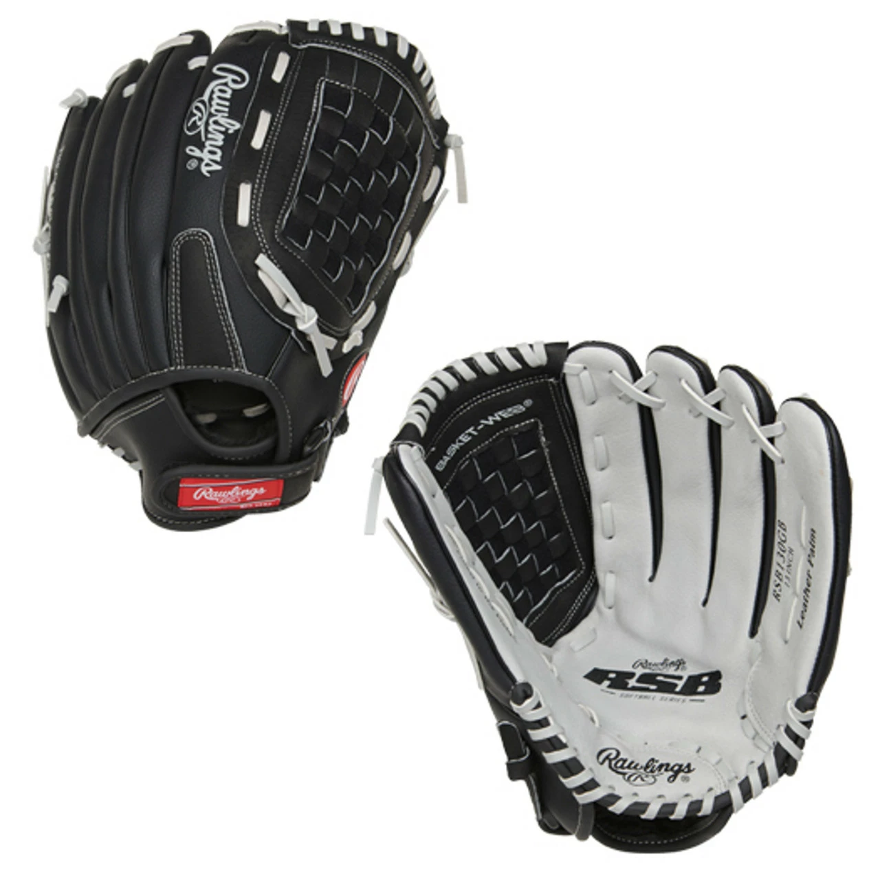 Rawlings RSB 13" Slowpitch Softball Glove Basket Web RSB130GB 3 Rawlings RSB 13" Slowpitch Softball Glove Basket Web RSB130GB