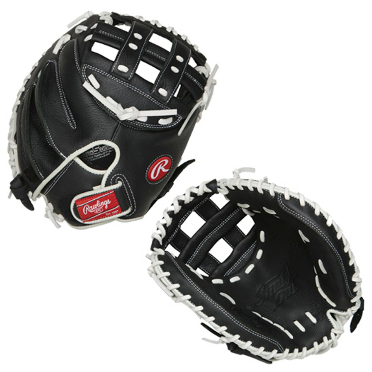 Rawlings Shut Out 32.5" Fastpitch Softball Catcher's Mitt RSOCM325BW 3 Rawlings Shut Out 32.5" Fastpitch Softball Catcher's Mitt RSOCM325BW